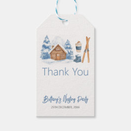 Apres Ski Baby Shower Winter Nested Party Presentetikett