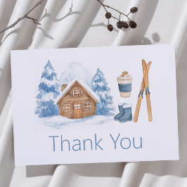 Apres Ski Baby Shower Winter Nested Party Tack Kort