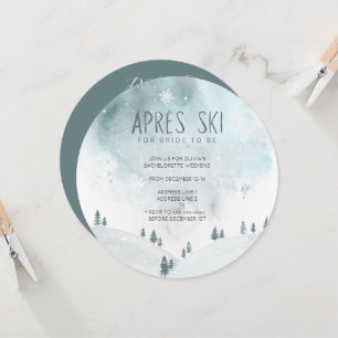 Apres ski bachelorette helg inbjudningar
