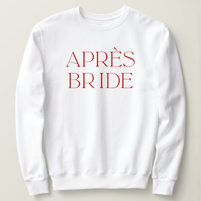 Apres Ski Bachelorette Party Apres Bride T Shirt (Design framsida)