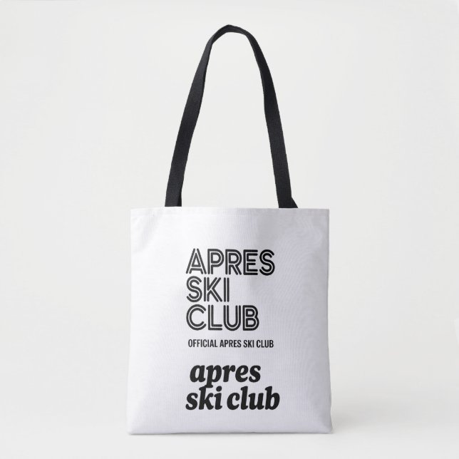 Après Ski Club Kaffemug – Vinterpresent För Skidäl Tygkasse (Framsida)