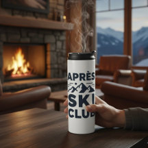 Apres Ski Club Mountain Logo - Anpassad herr vinte