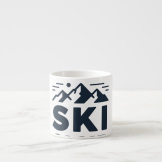 Apres Ski Club Mountain Logo - Anpassad herr vinte Espressomugg
