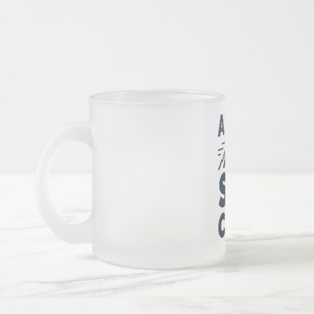 Apres Ski Club Mountain Logo - Anpassad herr vinte Frostad Glasmugg (Vänster)
