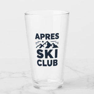 Apres Ski Club Mountain Logo - Anpassad herr vinte Glaskopp