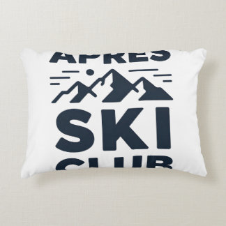 Apres Ski Club Mountain Logo - Anpassad herr vinte Prydnadskudde