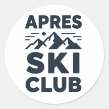 Apres Ski Club Mountain Logo - Anpassad herr vinte