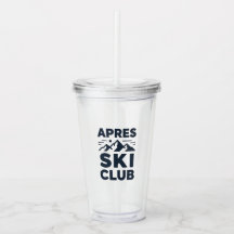 Apres Ski Club Mountain Logo - Anpassad herr vinte