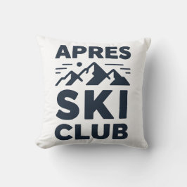Apres Ski Club Mountain Logo - Anpassad herr vintr Kudde