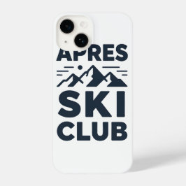 Apres Ski Club Mountain Logo - Custom Mens Winter 