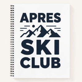 Apres Ski Club Mountain Logo - Custom Mens Winter 