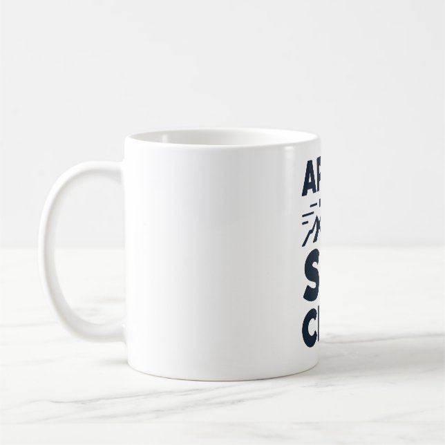 Apres Ski Club Mountain Logo - Custom Mens Winter  Kaffemugg (Vänster)