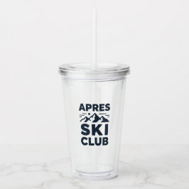 Apres Ski Club Mountain Logo - Custom Mens Winter Take Away Mugg