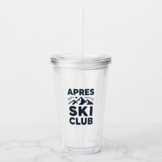 Apres Ski Club Mountain Logo - Custom Mens Winter  Take Away Mugg