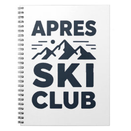 Apres Ski Club Mountain Logotyp - Anpassad herr vi Anteckningsbok