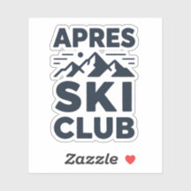 Apres Ski Club Mountain Logotyp - Anpassad Herr Vi