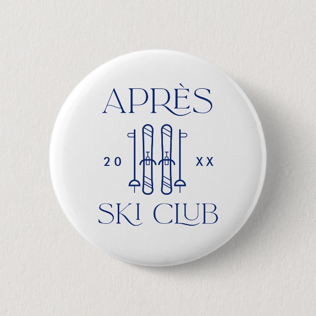 Apres Ski Club Skid resa Sängkammarpartypresenter Knapp (Framsida)