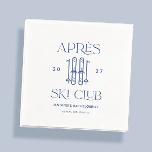 Après Ski Club Vinter Skid Bröllopsfest Present Pappersservett