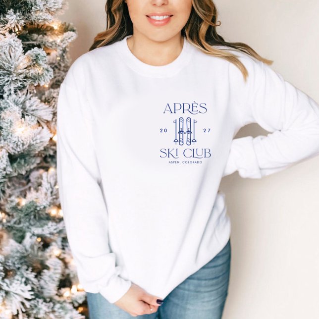 Apres Ski Club Vinter Snow Ski Sjungmöhippa T Shirt (Skapare uppladdad)
