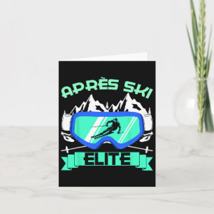Apres Ski Elite Skiing Snowboarding Ski Bunny Ski Kort