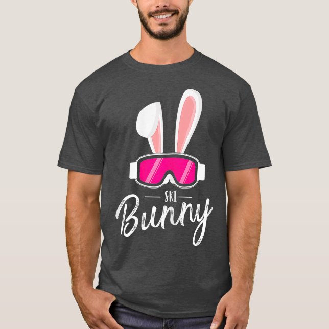 Apres Ski Funny Women Party Outfit Ski Bunny for T Shirt (Framsida)