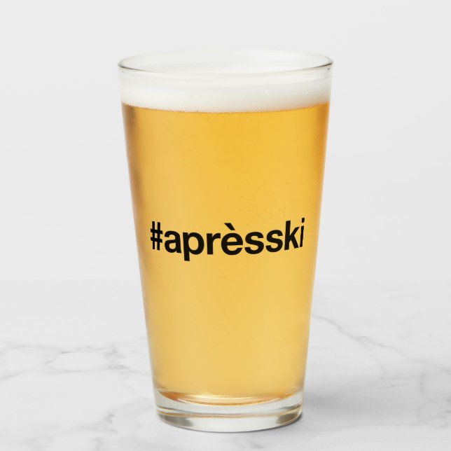 APRES SKI Hashtag Glaskopp (Framsida fylld)