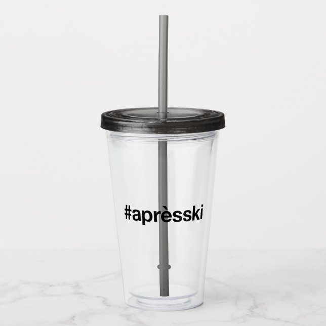 APRES SKI Hashtag Take Away Mugg (Framsida)