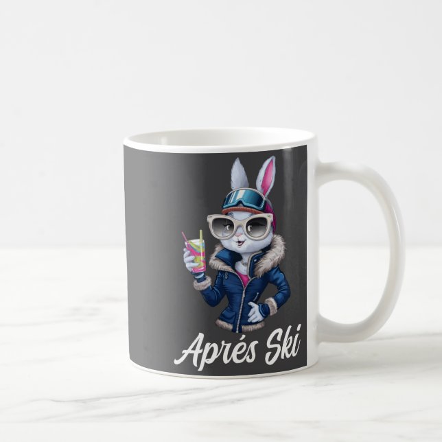Apres Ski Hat Party Design Ski Bunny Skier Outfit  Kaffemugg (Höger)