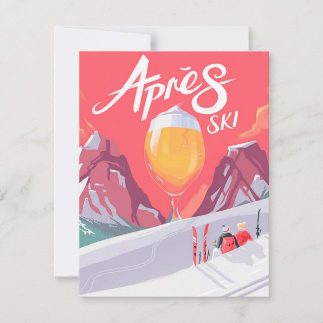 Apres Ski Inbjudningar (Framsida)
