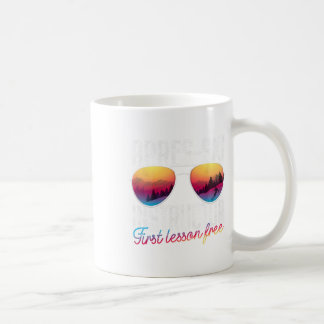 Apres Ski Instruktör Första Lektionen Gratis Rolig Kaffemugg