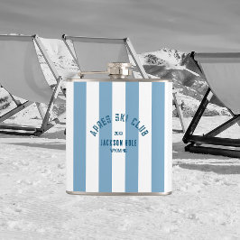 Apres Ski Klubb Retro Blue Rand Anpassningsbar Loc Fickplunta