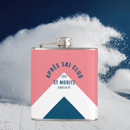 Après Ski Klubb Retro Rosa Navy Travel Fickplunta