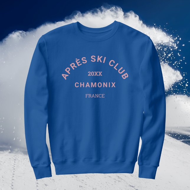 Après Ski Klubb Winter Rosa Ski Resort Vapensköld  T Shirt (Skapare uppladdad)