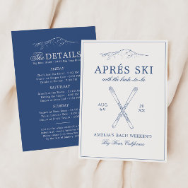 Après Ski med briden att vara Bach Helg Inbjudningar