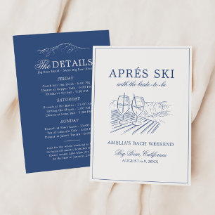 Après Ski med Bruden att Vara Bach-helg Inbjudningar