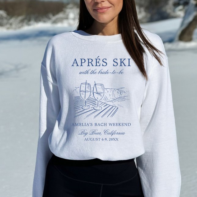 Après Ski med Bruden som ska Gifta sig Bach-helg T Shirt (Skapare uppladdad)