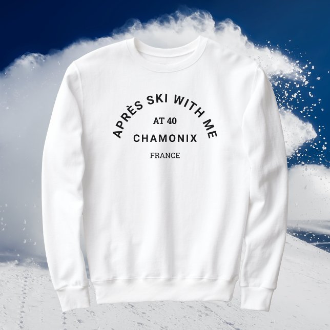 Après Ski med mig på 40 Winter Black Ski Vapensköl T Shirt (Skapare uppladdad)