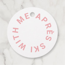 Après Ski med mig Rosa Bachelorette Party Gåvor Etiketter