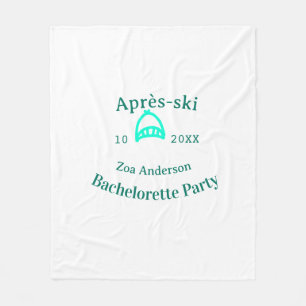 Après-ski möhippa turkos hatt namn da fleecefilt