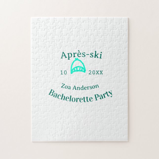 Après-ski möhippa turkos hatt namn da pussel (Vertikal)