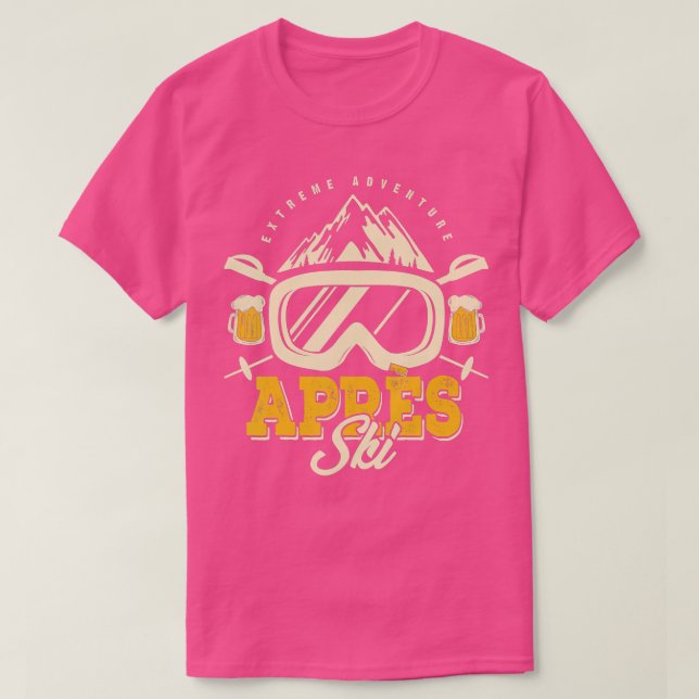 Apres Ski Party Outfit, Beer & Drinks after Skiing T Shirt (Design framsida)