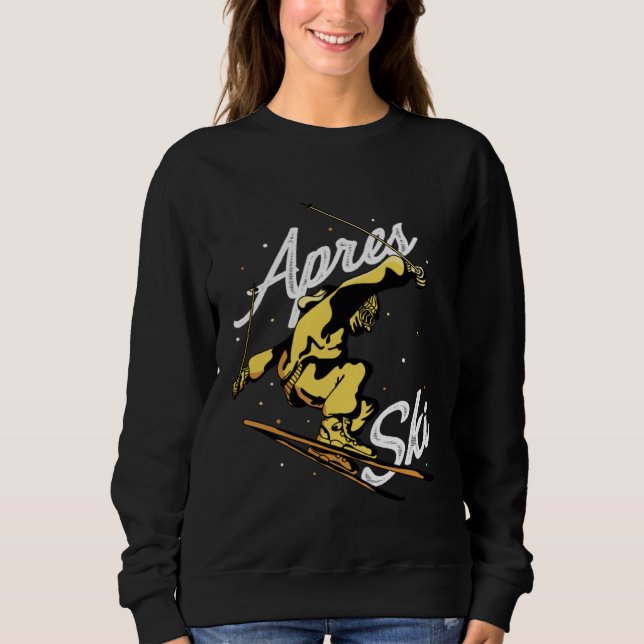 Apres Ski Party Skiing Ski Mountains  Ski Rider  1 T Shirt (Framsida)