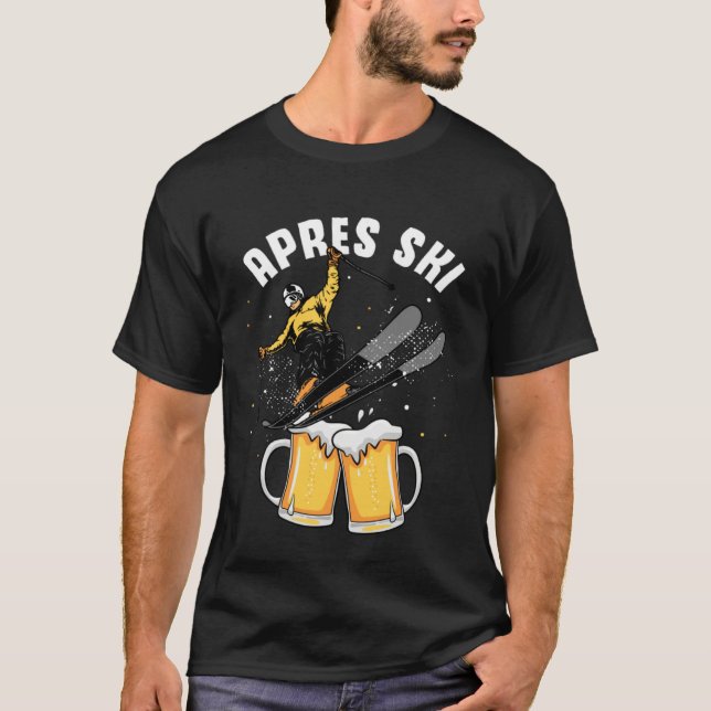 Apres ski party skiing ski mountains  ski trip t shirt (Framsida)
