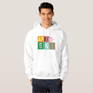 Après-ski Retro Skiers Färg Block Hoodie