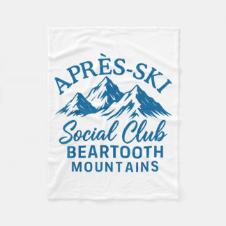 Après ski social club Beartooth Mountains Fleecefilt