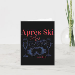 Apres Ski Social Klubb Drinking Party Womens Winte Kort