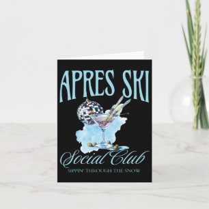 Apres Ski Social Klubb Drinking Party Womens Winte Kort