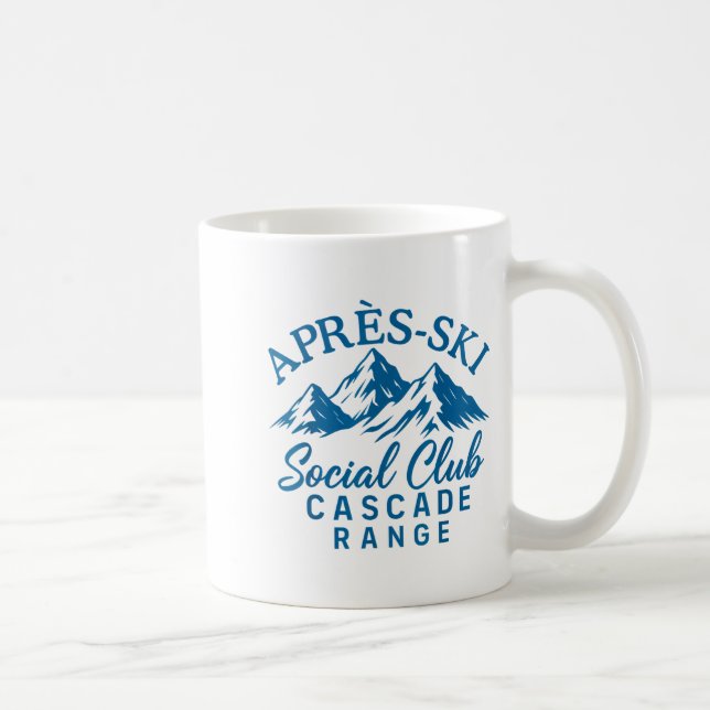 Après ski social klubb kaskadområde  kaffemugg (Höger)