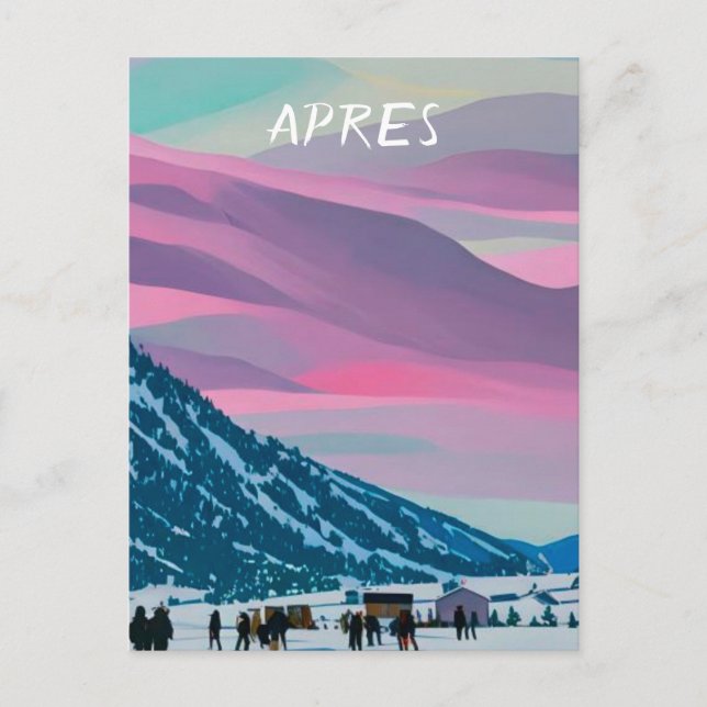 Apres ski vykort (Framsida)
