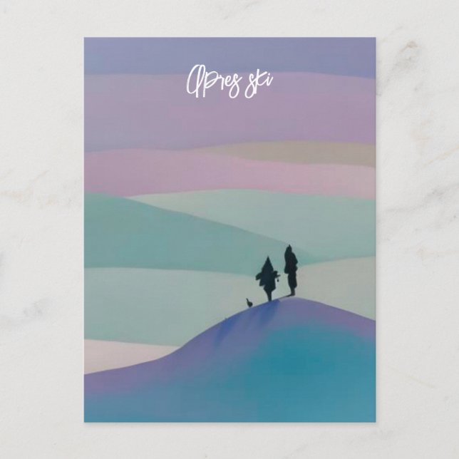 Apres ski vykort (Framsida)